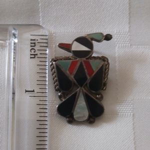 Zuni Thunderbird Pin Pendant
